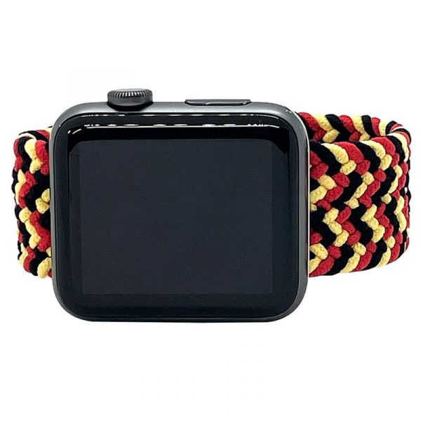 EMNR - Elastic Multi Colors Negro Amarillo Rojo Horizontal Apple Watch