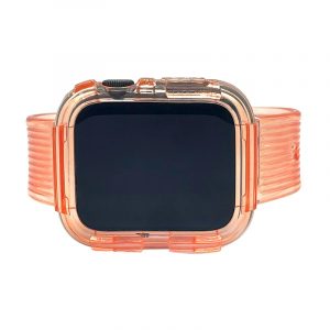 CBLP - Clear Band Lines Pink Apple Watch