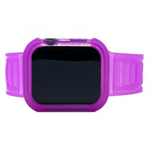 CPBB - Clear Plastic Band Violeta Buzz Apple Watch