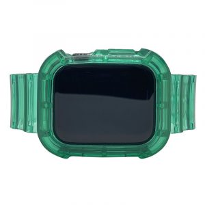 CPBC - Clear Plastic Band Verde Apple Watch