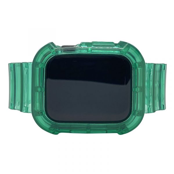CPBC - Clear Plastic Band Verde Apple Watch