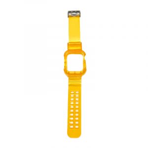 CPBM - Clear Plastic Band Mustard Apple Watch 1