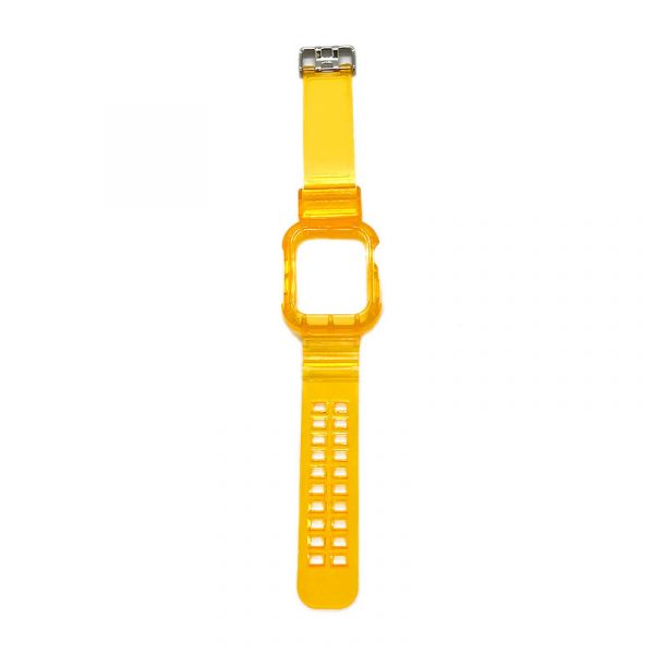 CPBM - Clear Plastic Band Mustard Apple Watch 1