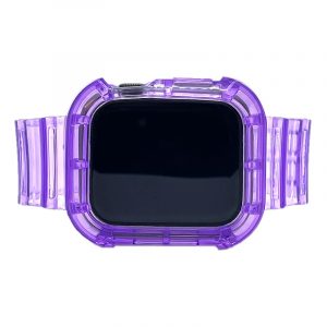 CPBV - Clear Plastic Band Violeta Apple Watch