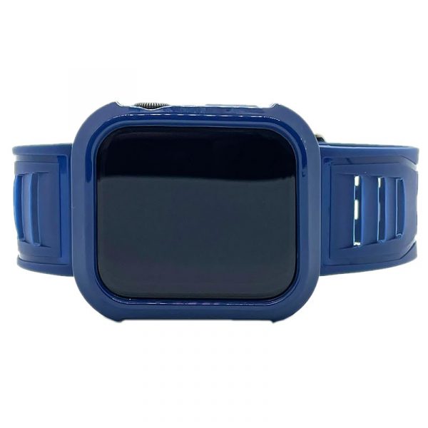 CPMA - Clear Plastic Band Azul Marino Apple Watch