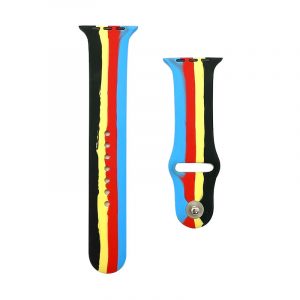 EMAA - Elastic Multi Colors Negro Amarillo Rojo Azul Apple Watch 1