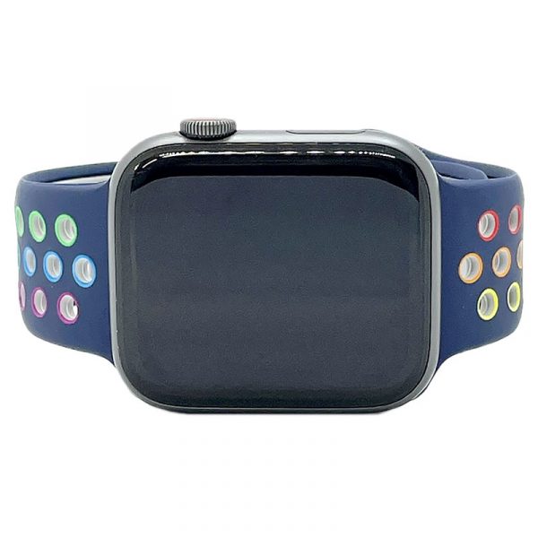 MCHA - Multi Color Hole Azul Apple Watch