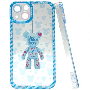 BBBP - Silicone Case Blue Bear Brick Blue Pink Iphone