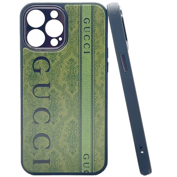 GUCC - Soft Silicone Case Gucci Gucci Green Printed Iphone