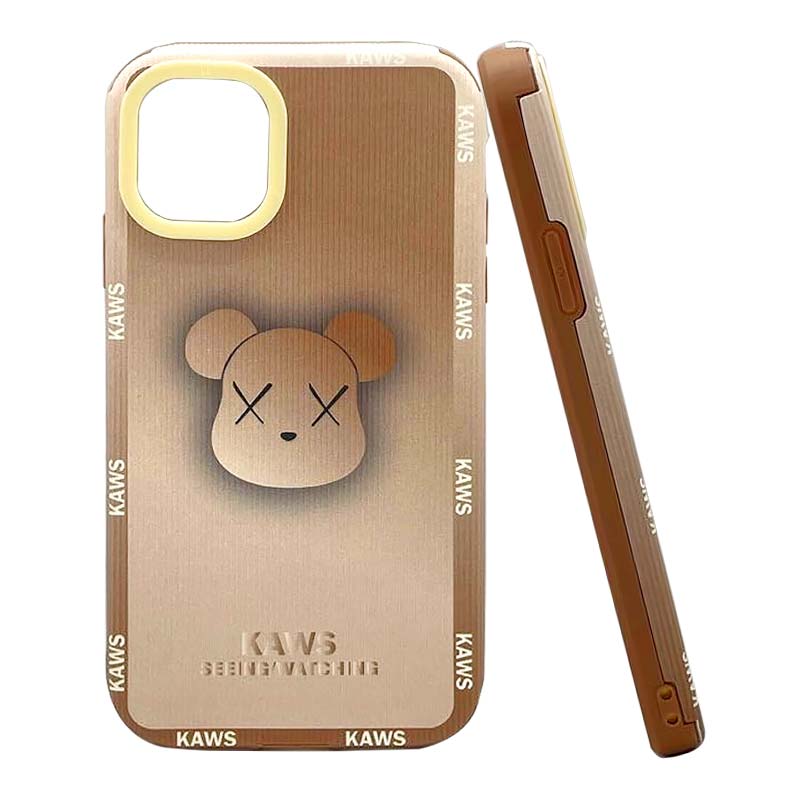 Kaws Seeing Silicone Soft Case Brown
