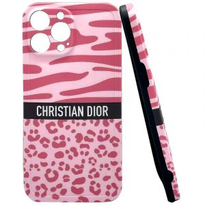 Christian Dior Soft Silicone Case Pink Black White
