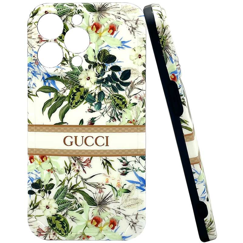 Gucci Flower Soft Silicone Case Green