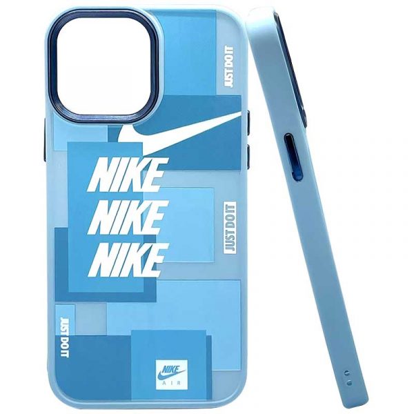 NikeAir Soft Silicone Case Baby Blue White